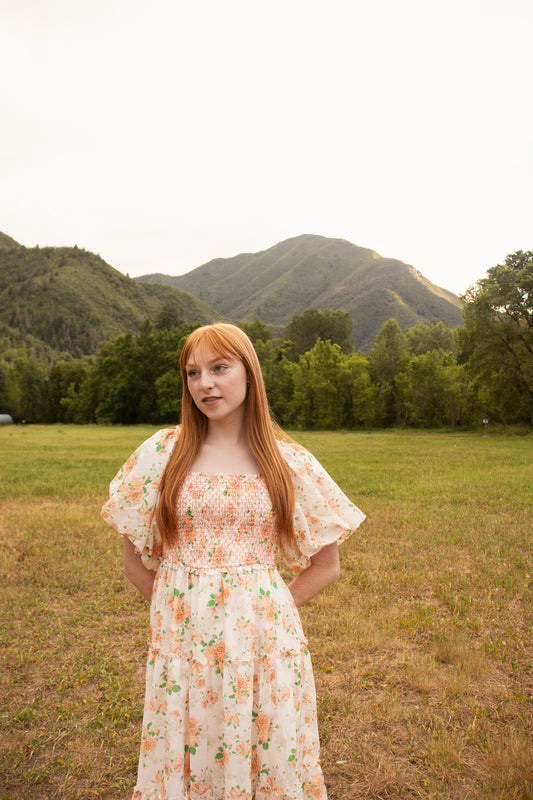 Peach Blossom Dress