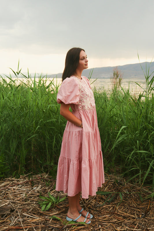 Rose Crochet Dress