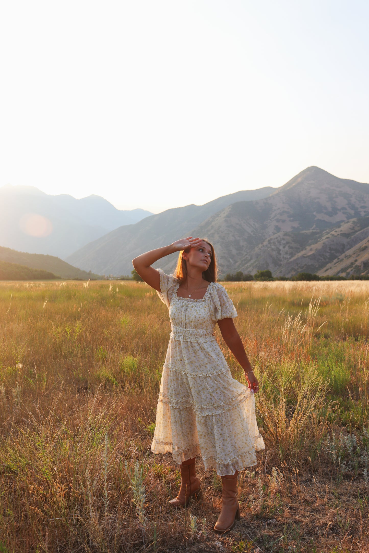 Leila Floral Sheer Dress